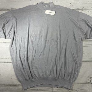 Zante VTG 90's 4XT Cotton/Vicose Gray SS Luxury Lightweight Sweater NWT